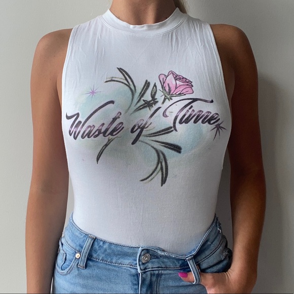 Urban Outfitters Tops - Urban Outfitters Graphic Body Suit